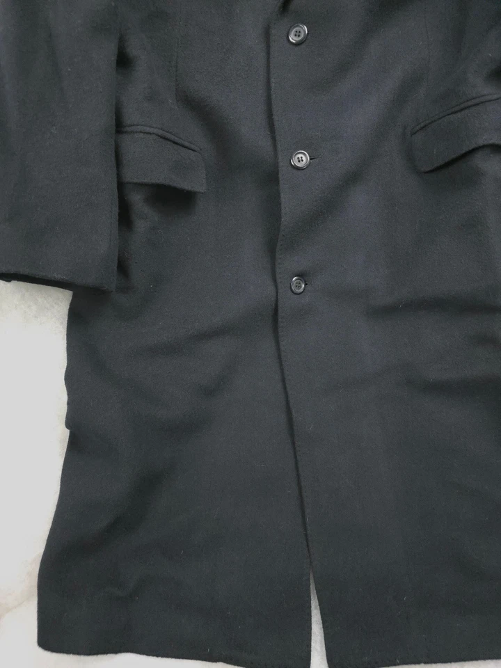 Abrigo vintage Oleg Cassini para hombre 46L mezcla de lana de cachemir Foto 4 de 4