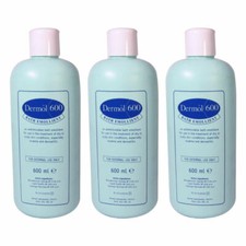 3 x Dermol 600 - Bath Emollient for Eczema and Dermatitis - 600ml