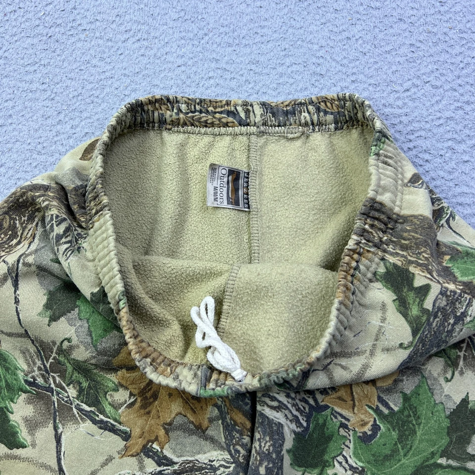 Pantalones deportivos de colección Jerzees camuflados para hombre M Realtree polar jogger años 90 33x30 hechos en EE. UU. Foto 3 de 4