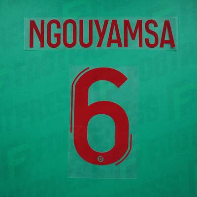 Offizielle Beflockung - Rodez AF, Ngouyamsa, 2023/2024, Away, rot