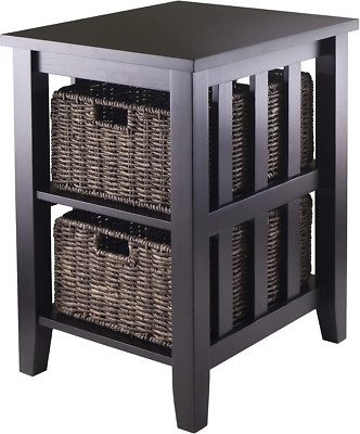 Morris Espresso Accent Table - Stylish 16.54''W x 25.04''H x 20.08''D Design