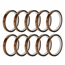 10 Rolls 12mm 30m Heat Resistant Tapes Sublimation Press Transfer Thermal Tape