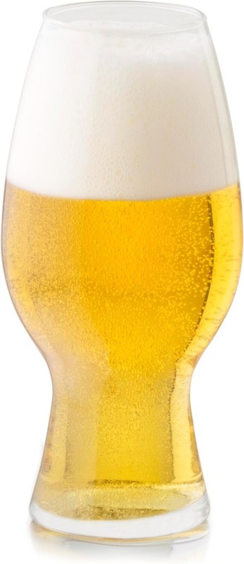 Libbey Craft Brews IPA Beer Glasses Set of 6, Clear, Elegant Pilsner Beer Glasse