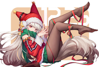 Anime girls 2d portrait legs up Play Gaming Mat Desk