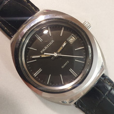 Orologio Uomo Vintage "PRÄTINA" Jumbo NOS HEAVY STEEL German OVERSIZE Mens Watch