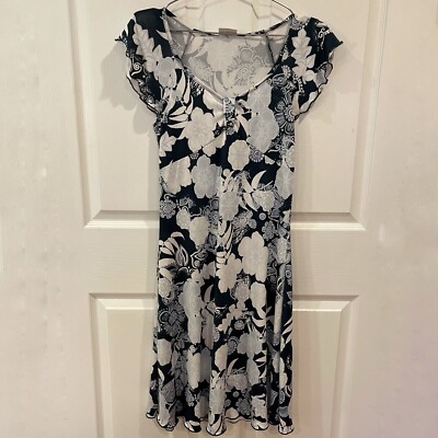 Vintage Y2K Biaggini Floral Fairy Midi Dress Size Small