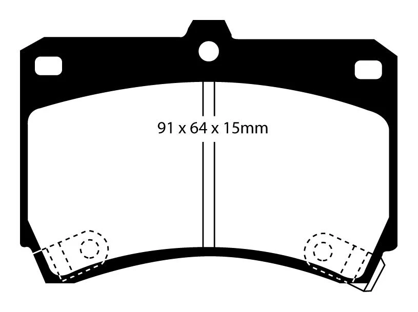 EBC Bremsbeläge Greenstuff Vorne+Hinten für Mazda 323 C S F (BG) - Bild 2 von 4