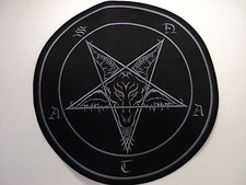 BAPHOMET SATAN GRAY EMBROIDERED BACK PATCH