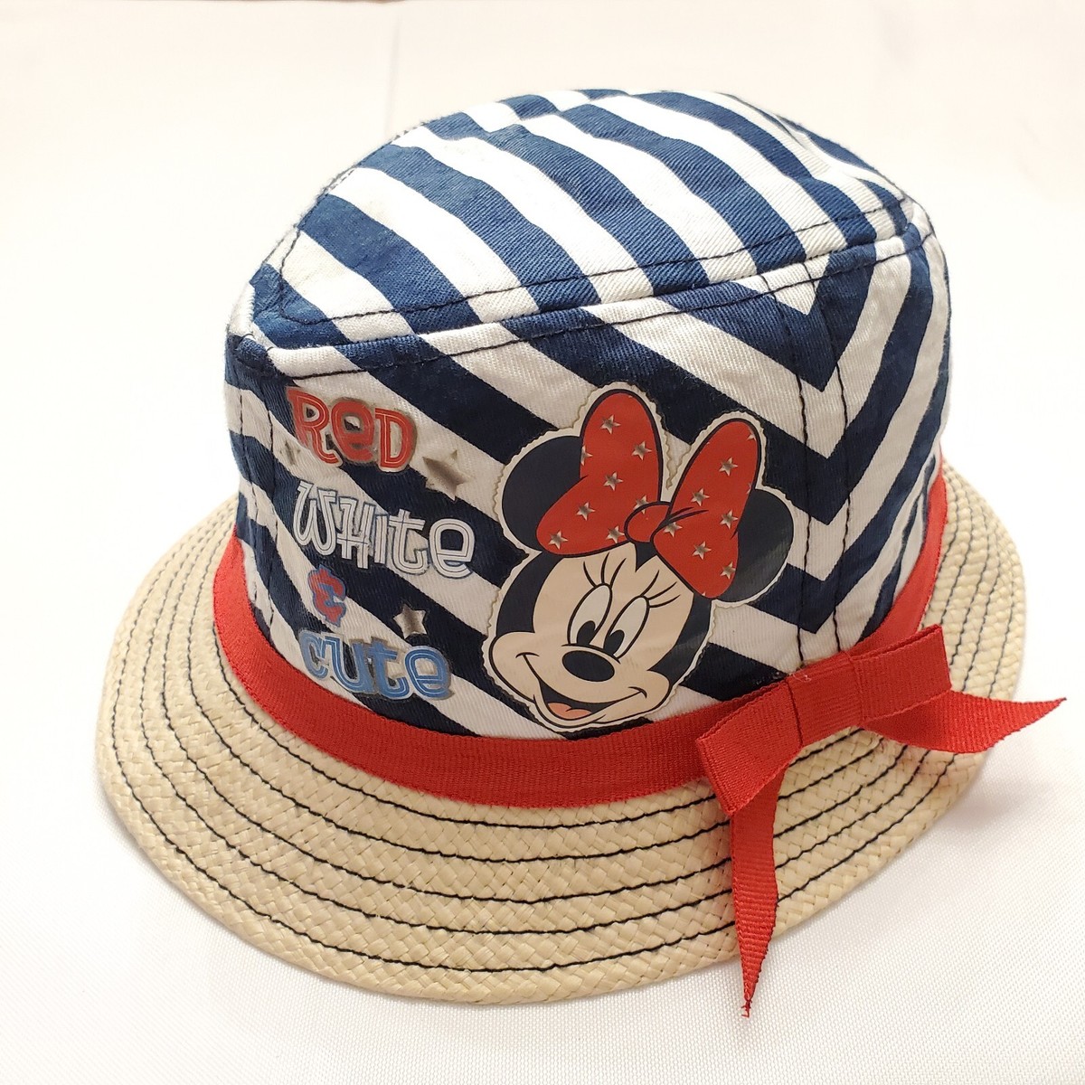 Toddler Disney Bucket Hat Mini Mouse Girls Patriotic Graphic Short