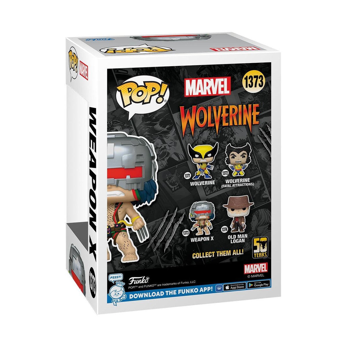 Funko Pop! Marvel: Wolverine 50th Anniversary - Weapon X Figure w
