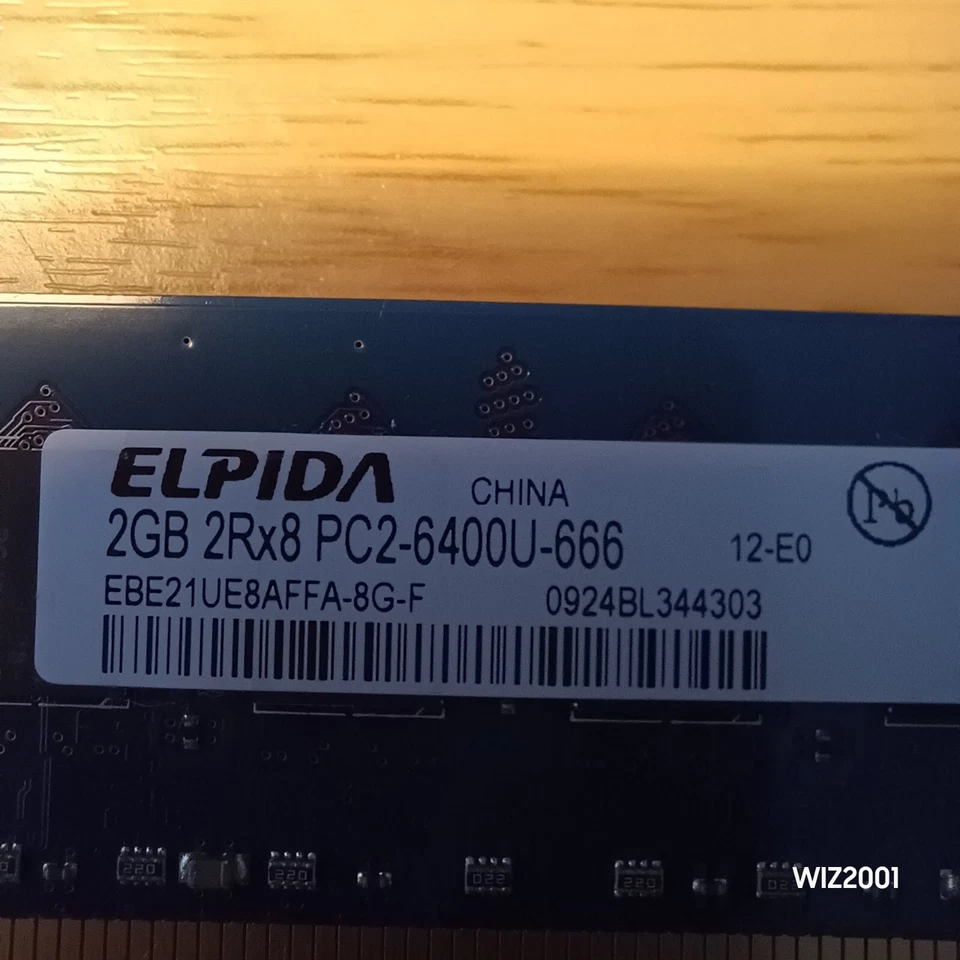 Lot 6x 2GB DDR2 PC2-6400U Desktop RAM Memory HYNIX KINGSTON ELPIDA NON-ECC 12GB - Image 4 of 4