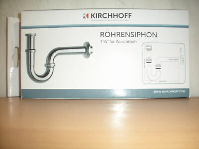 Kirchhoff  Röhrensiphon  1 -1/4 '' für Waschtisch   10 teilig