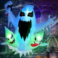 4 ft Halloween inflatables outdoor decoration white ghost blowup yard decoration