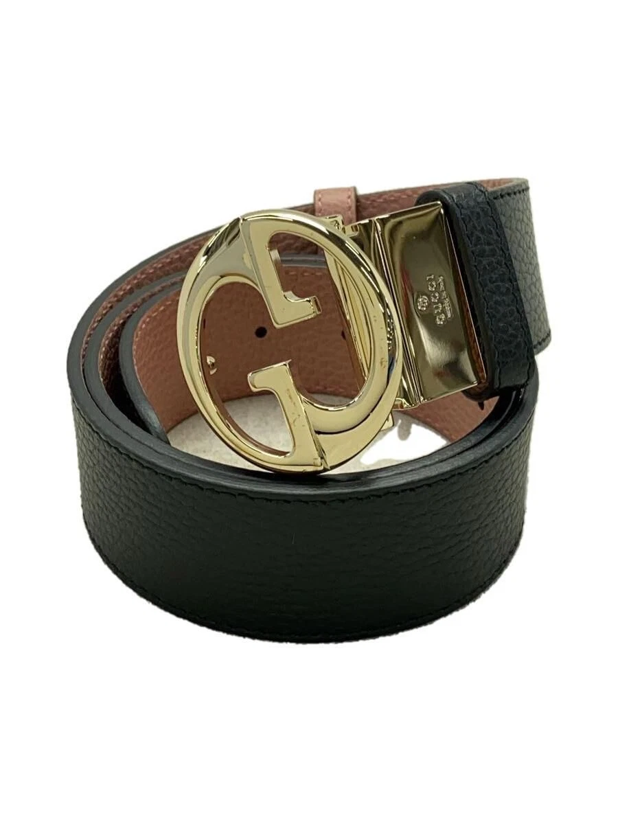 Ceinture GUCCI cuir noir femme occasion