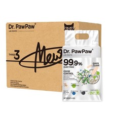 Dr. PawPaw Tofu Cat Litter, Green Tea Scent, 18 lb Clumping, Dust-Free Odor Cont
