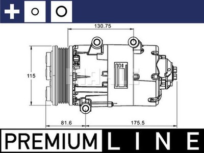 Mahle Premium Line Aircon compressor OEM Quality [ACP1331000P] US