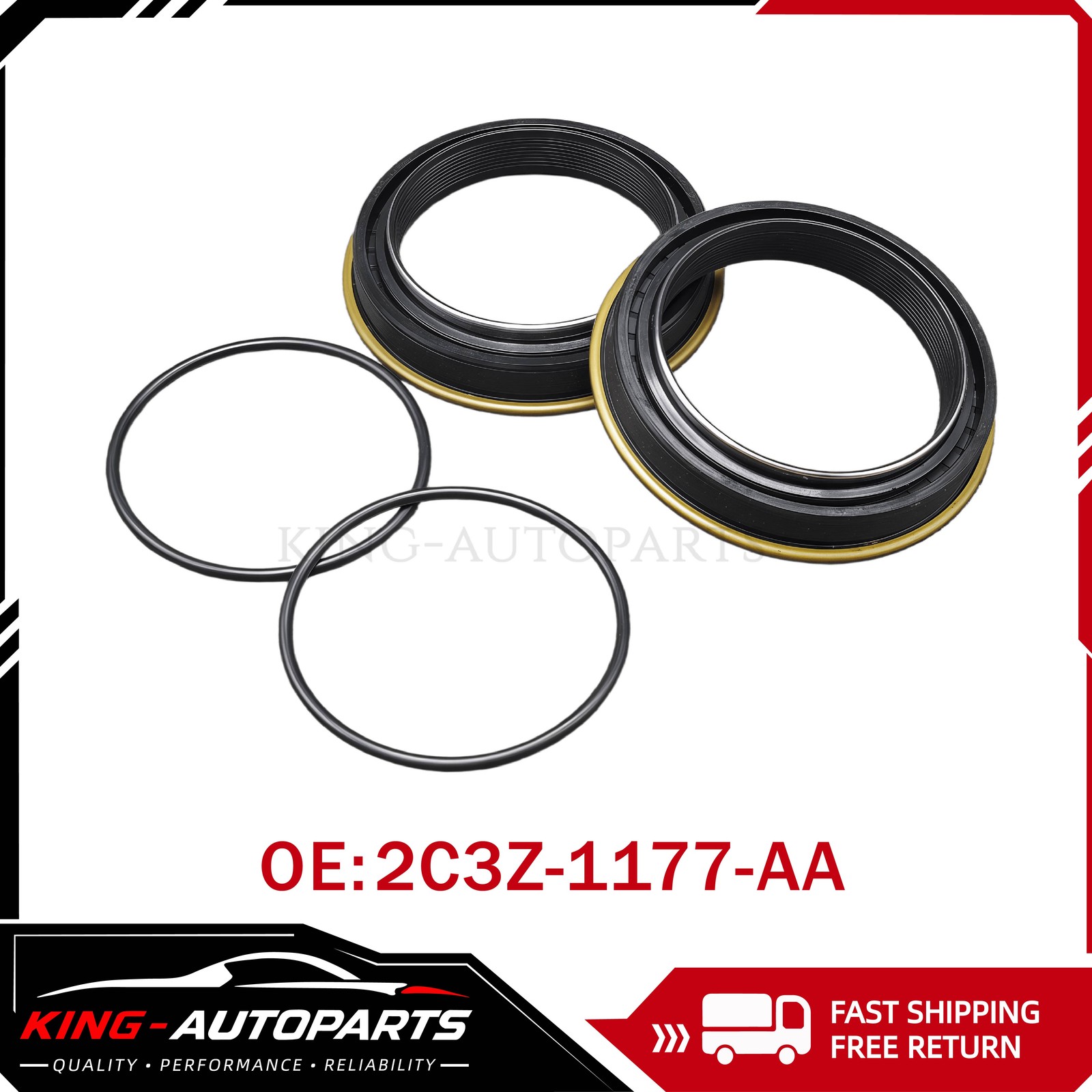 2Pcs Rear Axle Seal with O-Ring Kit 2C3Z-1177-AA For Ford F250 F350 99-2024 US!