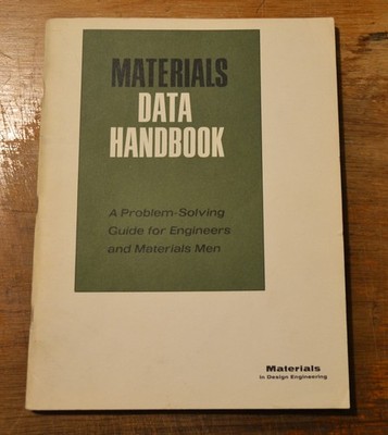 VTG 1960s  Materials In Design Engineering Data Handbook Avanti F-105 F8U-2NE