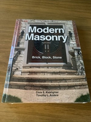 Modern Masonry: Brick, Block, Stone HC SEALED