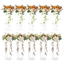VEVOR 10PCS 23.6inch Tall Wedding Column Flower Stand Display Rack Acrylic