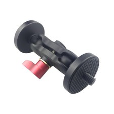 New Double Ball Head Shoe Mount with 1/4 inch Tripod Screw For On Camera Monitor