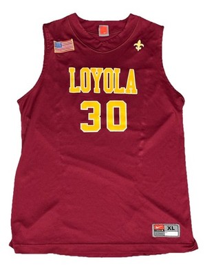 Nike, XL, Loyola Chicago Ramblers Game Worn Men's Basketball Jersey #30