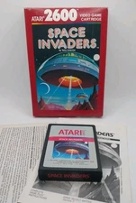 Atari 2600 - 1988 - SPACE INVADERS Red Label CIB Complete Tested + Working
