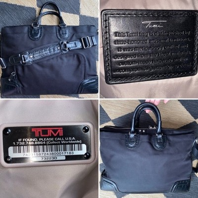 Tumi Georgetown Healy Black Laptop Attache Bag Model 73223D