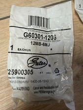 Gates G60301-1206 Male O-Ring Boss to Male JIC 37 Flare (SAE to SAE)