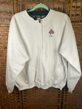 Crewneck Button Sweatshirt Greenbrier Resort WV Logo Button Down Size XL