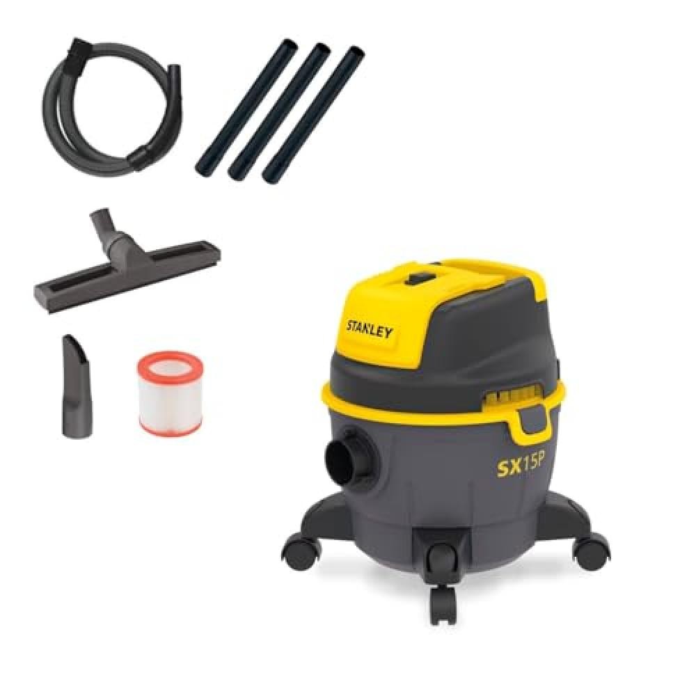 Aspiratutto STANLEY SXVC15PE 15L 1000W - Potenza Wet & Dry Professionale