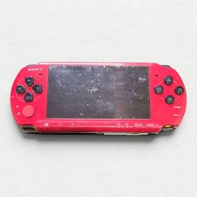 Sony PlayStation PSP-3000 Console Handheld System Portable Wi-Fi Red Black