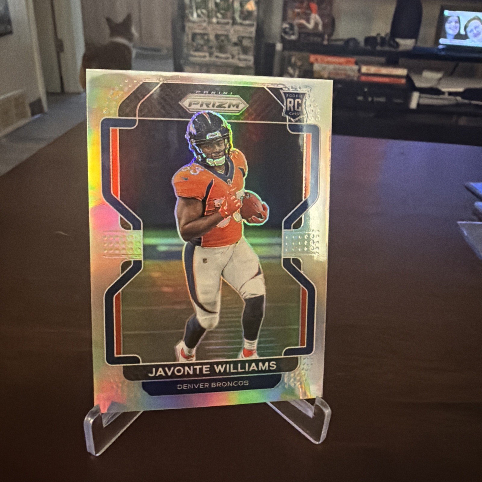 2021 Panini Prizm Football Silver Prizm Rookie Javonte Williams Broncos #345