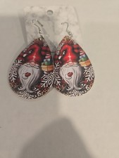 Holiday Gnome Earrings New Never Worn