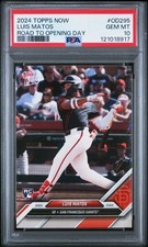 2024 TOPPS NOW ROAD TO OPENING DAY #OD295 LUIS MATOS PSA 10
