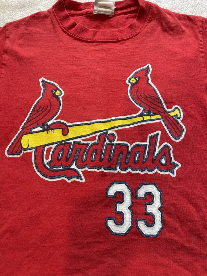 Camiseta Lee Sport MLB Larry Walker #33 Larry Cardenales de San Luis Juveniles Años 2000 De Colección Foto 2 de 4