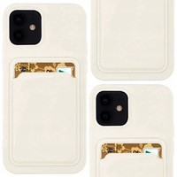 Hurtel Silikon Case Mit Kartenfach FüR Samsung Galaxy S21 Ultra 5G Weiß