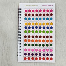 Velvet Multicolor Bindi Spiral,576 Daily Wear Forehead Stickers D-2,Pack-1 