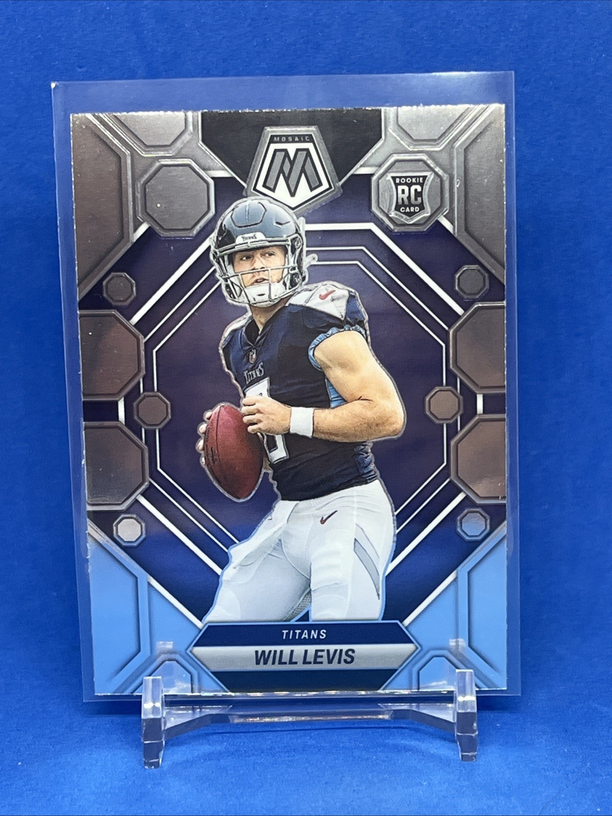 2023 Panini Mosaic #377 Will Levis Tennessee Titans Rookie 🏈-2