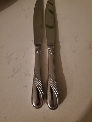 Yamazaki Cragg Stainless Steel Butter Knives Silver Set of 2 Flatware