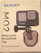 Pince pare brise moto SEASKY M02 tout aluminium métal noir 