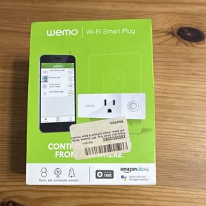 WeMo Mini Wi-Fi Smart Plug F7C063, White, Alexa Google Nest, App Remote Control