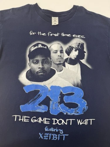 90s 213 The Game Don’t Wait Rap Tee Warren G Snoop D 1990s vintage concert t-shirt, vintage, size XXL, single stitch, B+ condition