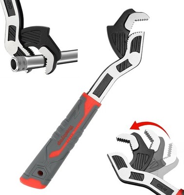 Multifunctional Self locking Wrench,6/8/10/12 In Self Locking Adjustable Wrench