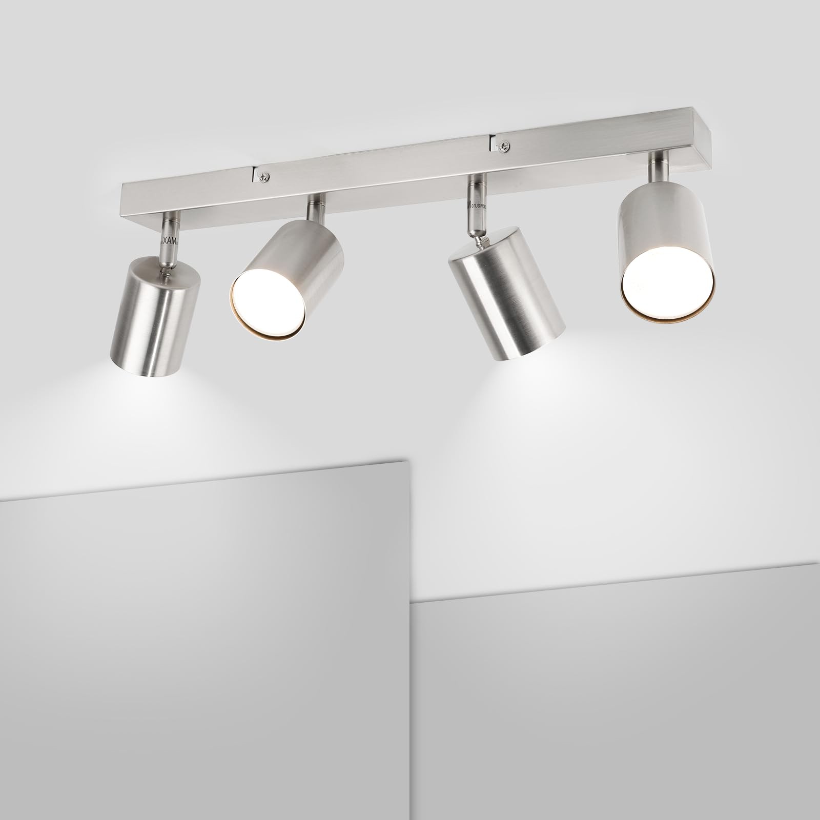 Offerta Ketom Faretto Soffitto GU10 Nickel Matt - Luce LED Orientabile