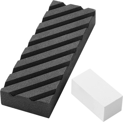 Dual Grit Coarse/Fine Flattening Stone Set - Two Sharpening Stones Flattener - W