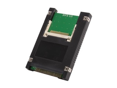 Syba Dual Compact Flash CF to 44 Pin IDE/PATA 2.5'' Adapter Enclosure, Black SD-A