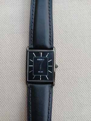 Seiko Unisex Solar Analog Quarzuhr Armband Leder SUP881P1