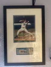 Al Leiter No Hitter Framed Signed No Hitter Ticket