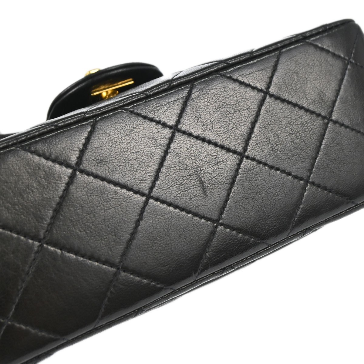 Chanel Black Lambskin Mini Classic Square Flap Shoulder Bag 17 179137 image 4